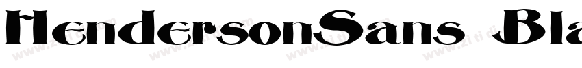 HendersonSans Black字体转换